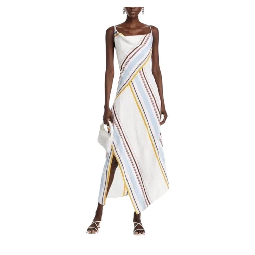 A.L.C. Maxi Dress Women's Size 2 Asymmetric Sleeveless Resort Cocktail Formal